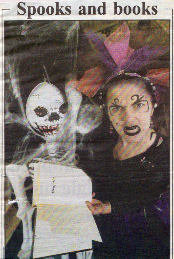 Charlotte Dressed as Witch from Manly Daily article published 30/10/1996